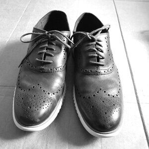 Cole Haan men’s Zero grand Wingtip C31536 Oxford Gray Closed Holes Size 11.5M